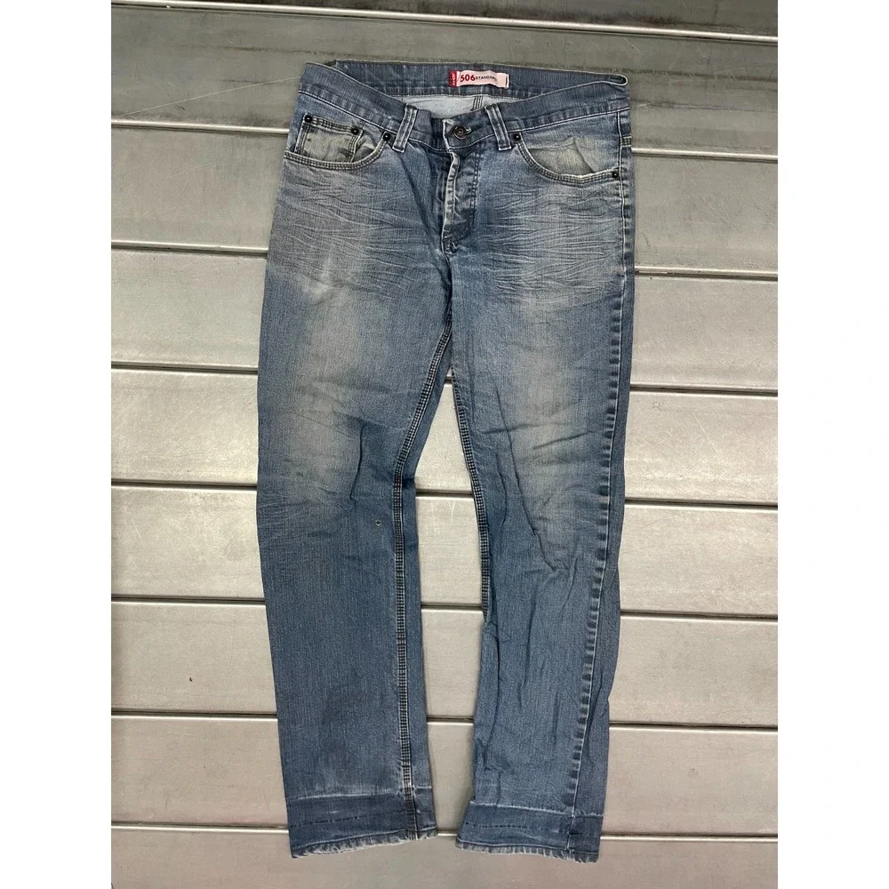 Vintage 506 Standard Jeans Mens 32x31 Blue Medium Wash 100%‎ Cotton Straight